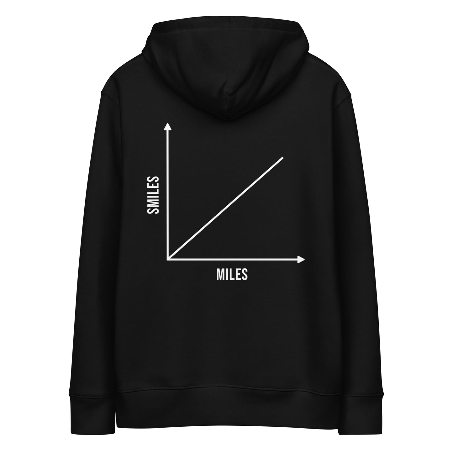 Miles & Smiles Unisex Hoodie - Black - RUNNYME