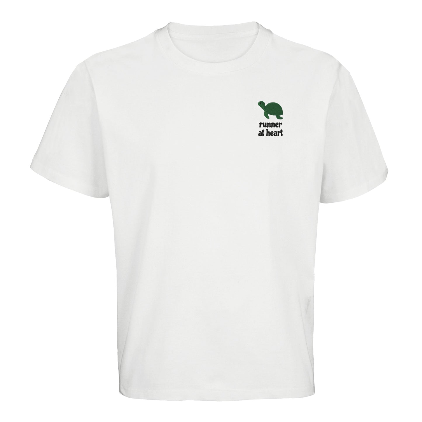 Product picture Runner at heart unisex oversized t-shirt white2