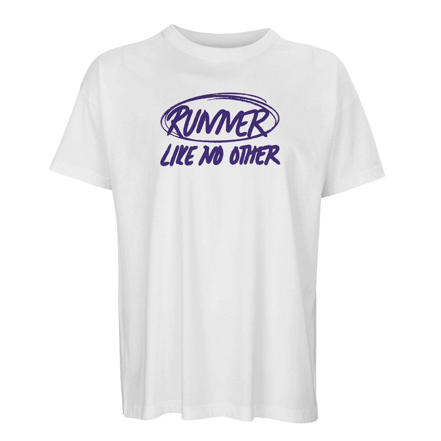 Product picture Runner like no other Men’s oversized t-shirt white2