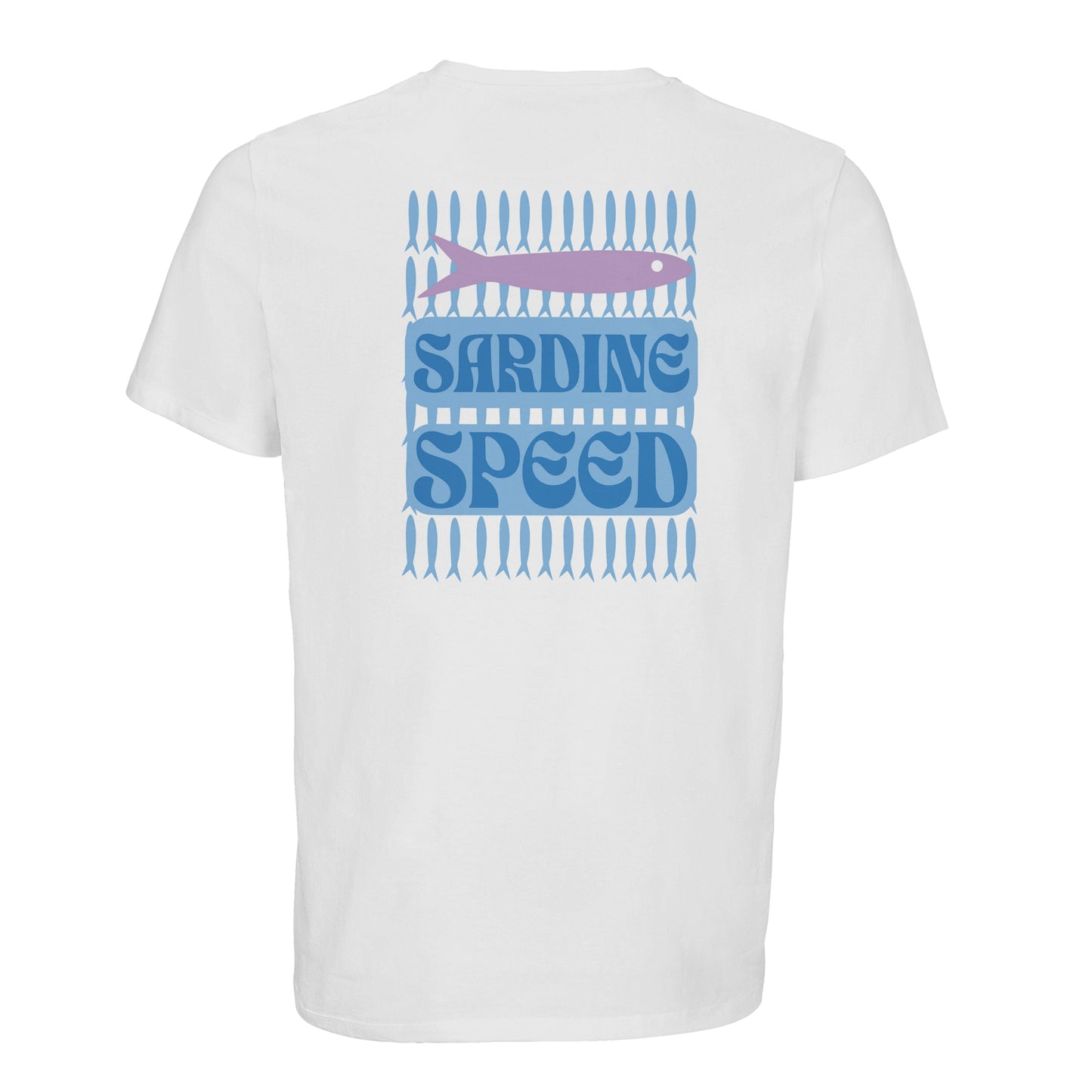 Product picture Sardine speed unisex t-shirt white3