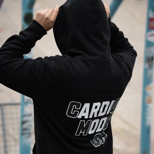 Cardio Mode On Unisex Hoodie - Black - RUNNYME