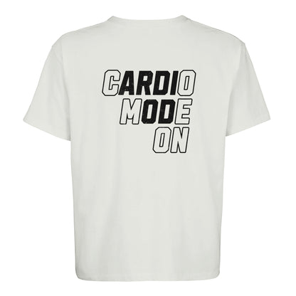 Cardio Mode On Unisex Oversized T-shirt - White - RUNNYME