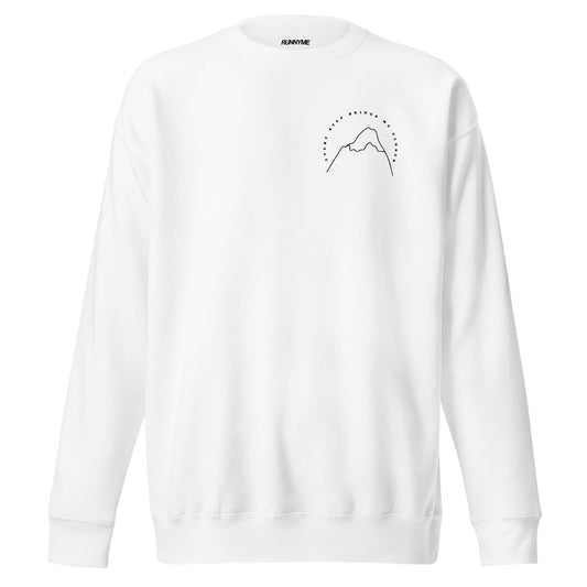Every Step Brings Me Closer Unisex Sweatshirt - White - RUNNYME