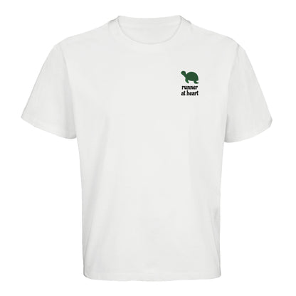 Product picture Runner at heart unisex oversized t-shirt white2