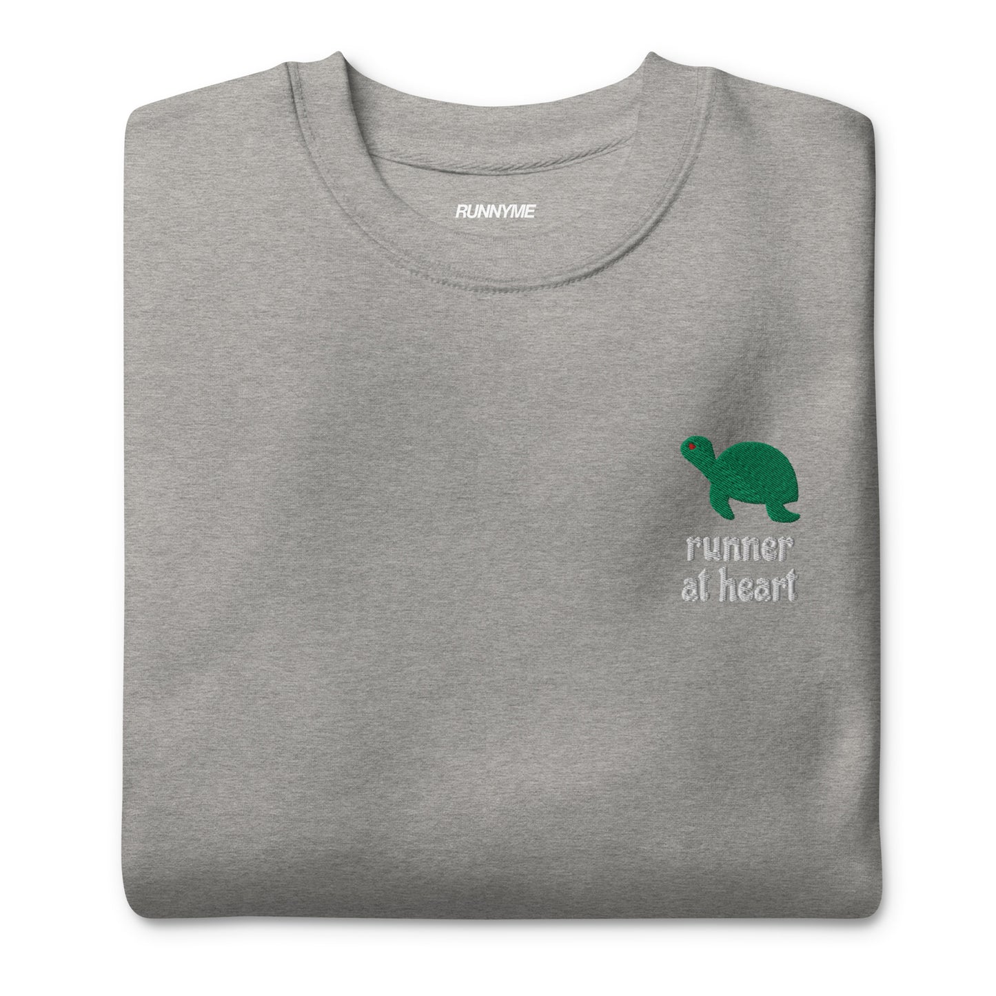 Product picture Runner at heart unisex sweatshirt grey3
