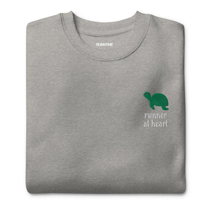 Product picture Runner at heart unisex sweatshirt grey3