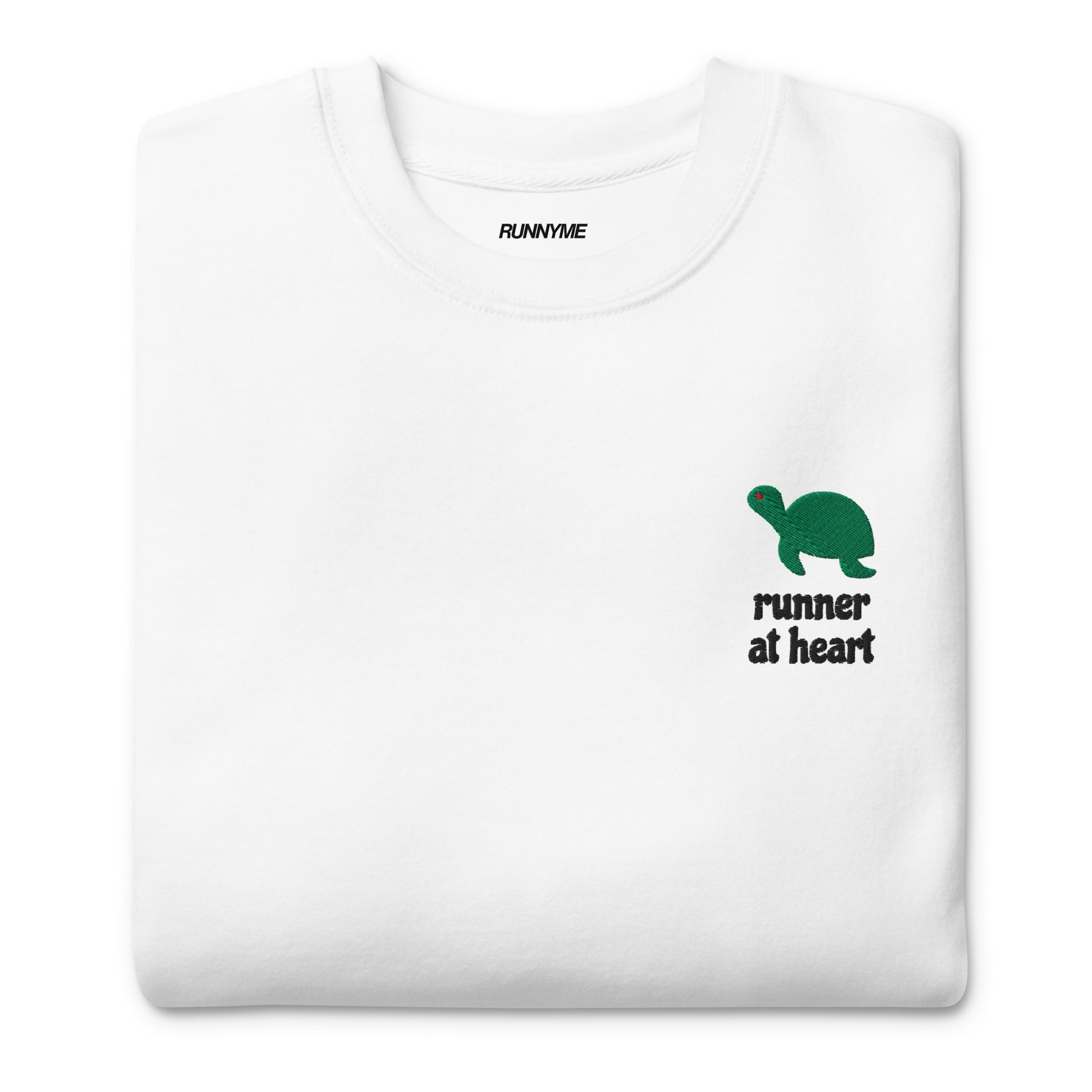 Product picture Runner at heart unisex sweatshirt white3
