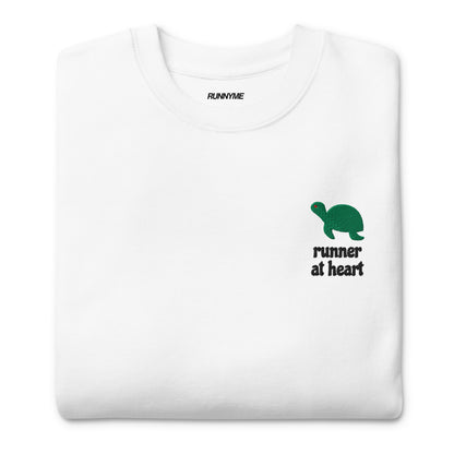 Product picture Runner at heart unisex sweatshirt white3