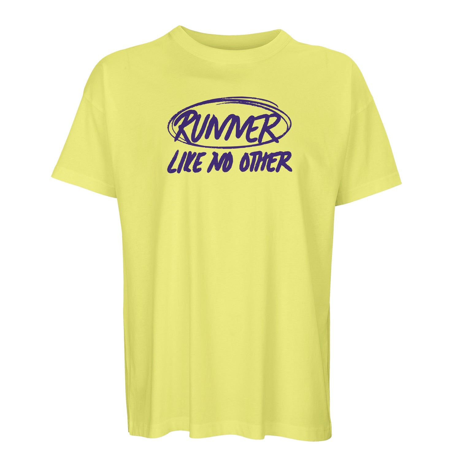 Product picture Runner like no other Men’s oversized t-shirt light yellow
