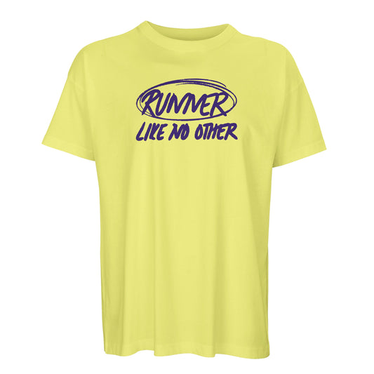 Product picture Runner like no other Men’s oversized t-shirt light yellow