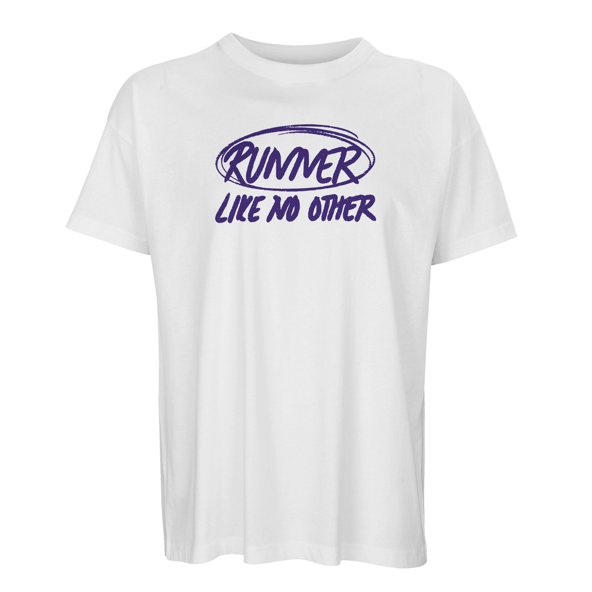 Product picture Runner like no other Men’s oversized t-shirt white2