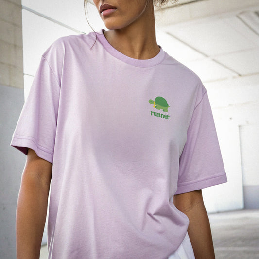 Product picture Runner women’s oversized t-shirt light purple