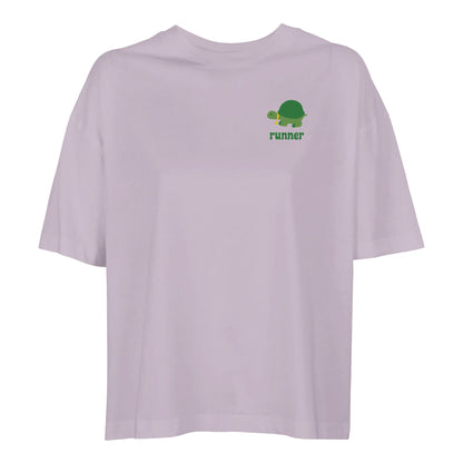 Product picture Runner women’s oversized t-shirt light purple2