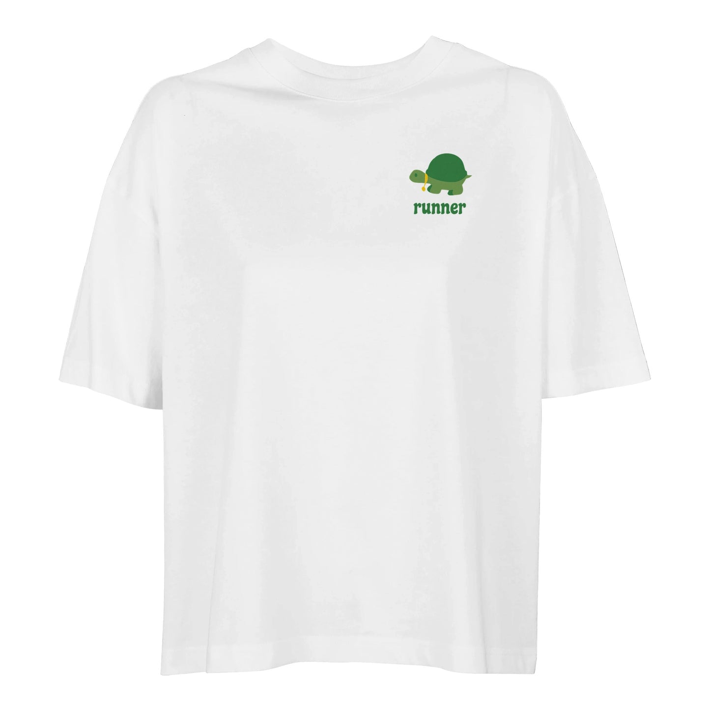 Product picture Runner women’s oversized t-shirt white2
