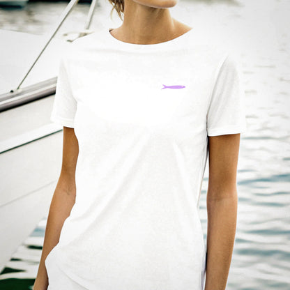 Product picture Sardine speed unisex t-shirt white2