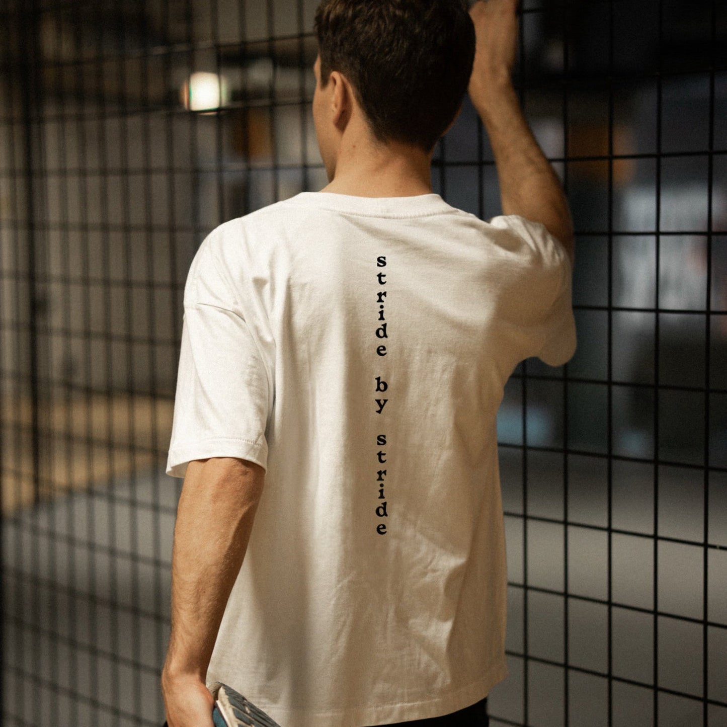 Product picture_ Stride_By_Stride_Unisex Oversized T-shirt_White-3